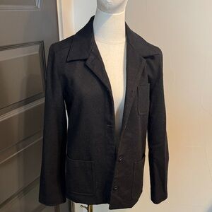 90s Gap Wool Black Button-Up Blazer/Jacket